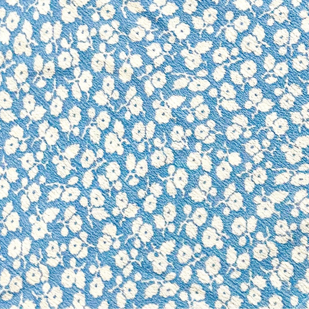 💋SOLD💋✨🪷🩵DÔEN ‘Porto’ Viscose Tank Short Mini Dress Cerulean Hillside Bloom - Picture 14 of 15